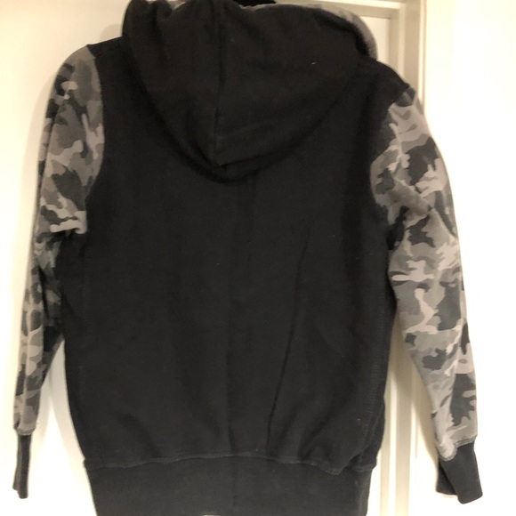 Letterman Style Zipper Hoodie - Picture 8 of 9